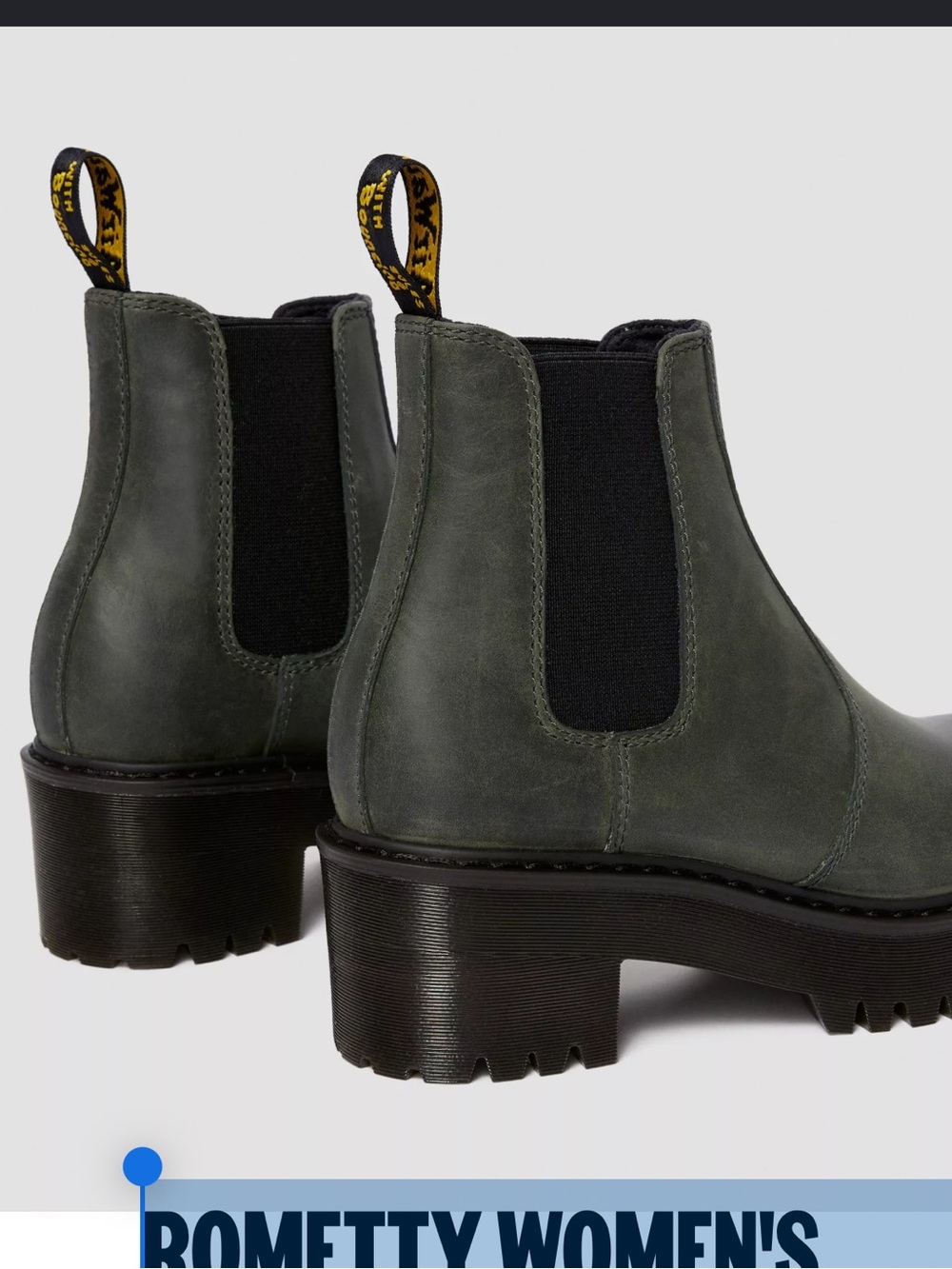 Doc Martens ROMETTY WOMEN'S
MOLDOVA LEATHER PLATFORM CHELSEA BOOT size 8 new - Picture 3 of 11